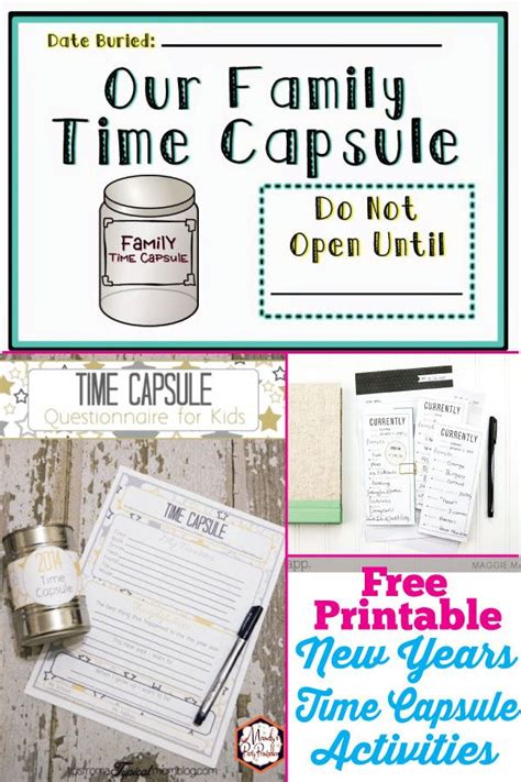 Free Time Capsule Printables